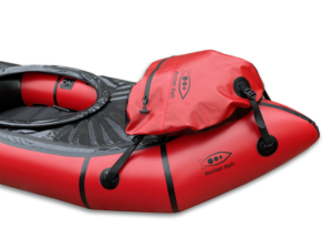 Bow bag for packrafts in red